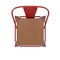 Flash Furniture 24" Red Metal Counter Stool-Teak Poly Seat CH-31320-24GB-RED-PL2T-GG - alternate 5